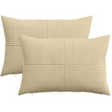  Presvlaka za jastuk 2 kom. ALMELO Siva zelena 50 x 75 cm Kord - Siva zelena 50 x 75 cm 2 | shoptok.hr