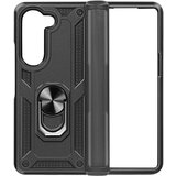 AVIZAR Ovitek za Samsung Galaxy Z Fold 5 Ring, magnetna opora - crna, (20918205) | Shoptok.si