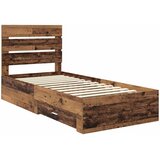  Krevetna konstrukcija Staro drvo 100 x 200 cm Konstruirano drvo Smeđa 203 x 103 x 100 cm | Shoptok.si