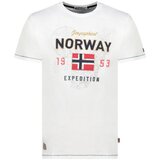 Geographical Norway Muška majica kratkih rukava Juitre White Db 254 M, Bela Cene