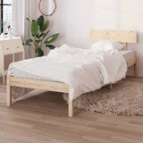 Maison Chic Posteljni okvir - Enojna postelja - Postelja za odrasle trdna borovina 90x200 cm-J9206, (21765344) | Shoptok.si