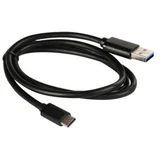 kabl 3.0 USB A - USB 3.1 tip C M/M 2m crni