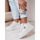 DStreet Sneakersy damskie na platformie SNIKPIK białe | shoptok.hr