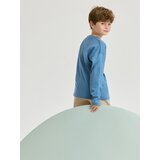 Reserved - Predimenzionirana majica dugih rukava s džepom - steel blue | shoptok.hr