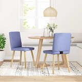 vidaXL Jedilni stoli 2 kosi jeans modra blago | Shoptok.si