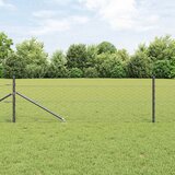 vidaXL ograja v obliki heksagona siva 0,8x100 m jeklo Cene