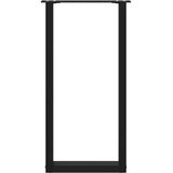  Noge za konzolni stol U-oblik 2 kom Crne 28 x (72-73) cm Čelik | shoptok.hr
