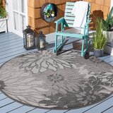 Lesnina XXXL PREPROGA ZA ZUNANJO UPORABO Floral 120 cm tkano siva, svetlo siva | Shoptok.si