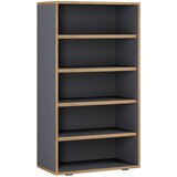 MID.YOU Regal Za Čevlje Salia, Antracit, Barva Hrasta | Shoptok.si