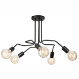 LAMKUR Crna stropna svjetiljka 59x59 cm Domino – | shoptok.hr