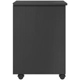  Gležnji kabinet s kolesom Siva 34 x 39 x 56 cm Masivna borovina, (5000232483) | Shoptok.si