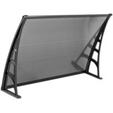 Nadstrešnica Nadstrešek za vrata Lotus (Š x G: 70 x 120 cm, Antracit) | Shoptok.si