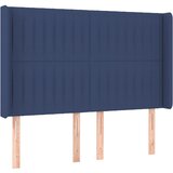 Maison Chic vzglavna omarica - nočna omarica - posteljna omarica z ušesi modro 147x16x118/128 cm blago, (21708528) Cene