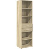 Maison Chic Visoka omara - Komoda - Predalnik sonoma hrast 50x42,5x185 cm inženirski les, (21722427) Cene