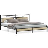 Metalni okvir kreveta bez madraca boja hrasta sonome 200x200 cm | shoptok.hr