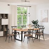 Noge za blagovaonski stol U-oblik 2 kom Crne 100 x (72-73) cm Čelik | shoptok.hr