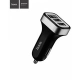 Hoco avtopolnilec Z3 adapter 2xUSB 3,1 qc z ekranom - črn | Shoptok.si