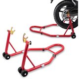 Shumee Stojalo za motorno kolo rdeče ročaj dvigalo 250kg zadnje kolo 21-34cm motor, (21227896) Cene