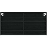 Stenska omara Črna hrastova furnirna MDF, (22013988) | Shoptok.si