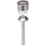 Aigostar LED solarna lampa LED/0,006W/1,2V 35,5cm hrom 2700K IP44 | Eponuda.com