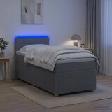  Boxspring krevet s madracem Svjetlosiva 80 x 200 cm Tkanina | shoptok.hr