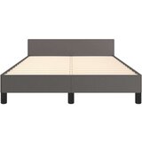  Okvir za krevet s uzglavljem sivi 120 x 190 cm od umjetne kože | shoptok.hr