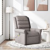 vidaXL Masažni naslanjač taupe blago | Shoptok.si