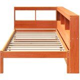 Knjižna postelja brez vzmetnice vošč. rjava 75x190 cm borovina, (21791323) | Shoptok.si
