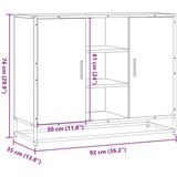  Komoda Siva Sonoma 92x35x76 cm Konstruirano drvo | shoptok.hr