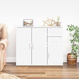 vidaXL Komoda bijela 91 x 29 5 x 75 cm od konstruiranog drva | shoptok.hr