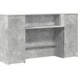  Sprejemna miza betonsko siva 180x50x103,5 cm inženirski les | Shoptok.si