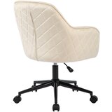 MID.YOU VRTLJIVI STOL kovina, tekstil bež, črna | Shoptok.si