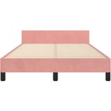  Okvir za krevet s uzglavljem ružičasti 120 x 200 cm baršunasti | shoptok.hr