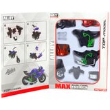  Metalni motor za sastavljanje 1:14 DIY - narančasto/zeleni | shoptok.hr