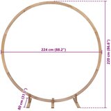  Vjenčani luk Svijetlosmeđa 224 x 80 x 220 cm Čvrsto borovo drvo | shoptok.hr