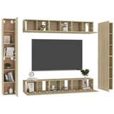 TV 10-dijelni set ormarića boja hrasta sonome od iverice | shoptok.hr