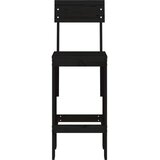 vidaXL barski stolci 2 kom crni 40 x 48 5 x 115 5 cm masivna borovina | shoptok.hr