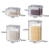  Set prozirnih posuda za suhe namirnice - 7 komada | shoptok.hr
