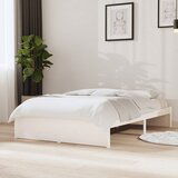 The Living Store Posteljni okvir bel iz trdnega lesa 120x190 cm - Posteljni Okvir, (21524004) | Shoptok.si