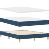 Box Postelja s vzmetnico, modra, 140x200 cm, tkanina, (22051322) | Shoptok.si