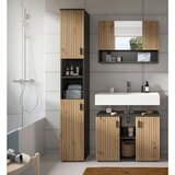 MID.YOU Kopalnica Mone, Barva Hrasta, Siva, 3-Delna | Shoptok.si