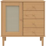  Komoda SENJA smeđa izgled ratana 80x40x80cm masivna borovina | Eponuda.com