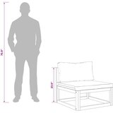  Set sofe 6 kom. Prirodna Čvrsto drvo akacije | shoptok.hr