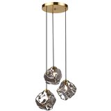  Visilica na sajli CRISTAL 3xE14/15W/230V mesing/dimljeno crno | Eponuda.com