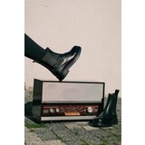 Marjin Women's Genuine Leather Elastic Side Band Daily Boots Yestin Black | Eponuda.ba