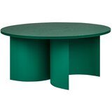 noo.ma Zelena okrogla klubska mizica z mizno ploščo v jesenovem dekorju ø 95 cm Gavo – | Shoptok.si