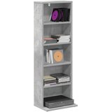 Cd ormar Betonska siva 33 x 23,5 x 97,5 cm Konstruirano drvo | shoptok.hr
