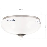 Orion dl 7-673 - plafonsko svetlo landhaus 2xE27/60W/230V prečnik 28 cm mat hrom/bela | Eponuda.com