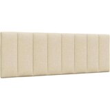 vidaXL Postelja z vzmetnico krem 120x200 cm blago | Shoptok.si