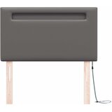  LED glava kreveta Siva 100 cm Lažna koža | shoptok.hr